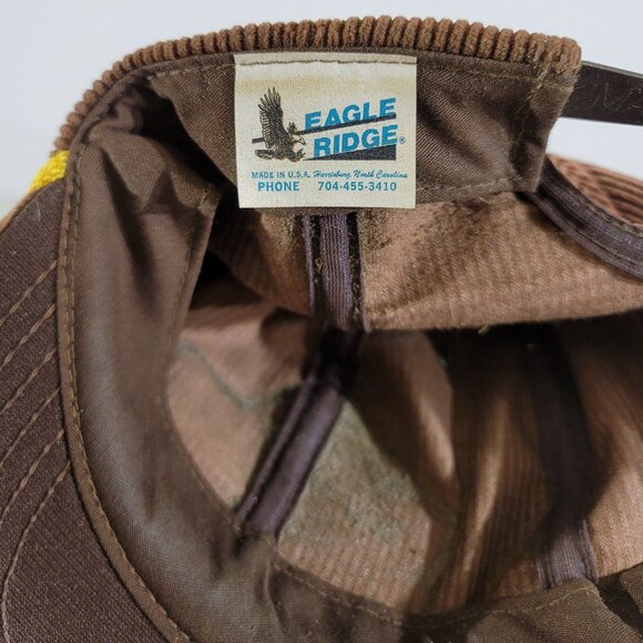 Vintage H.B. SCOTT'S Chewing Tobacco Corduroy Snapback Hat NOS Made in USA Rope - Picture 5 of 5